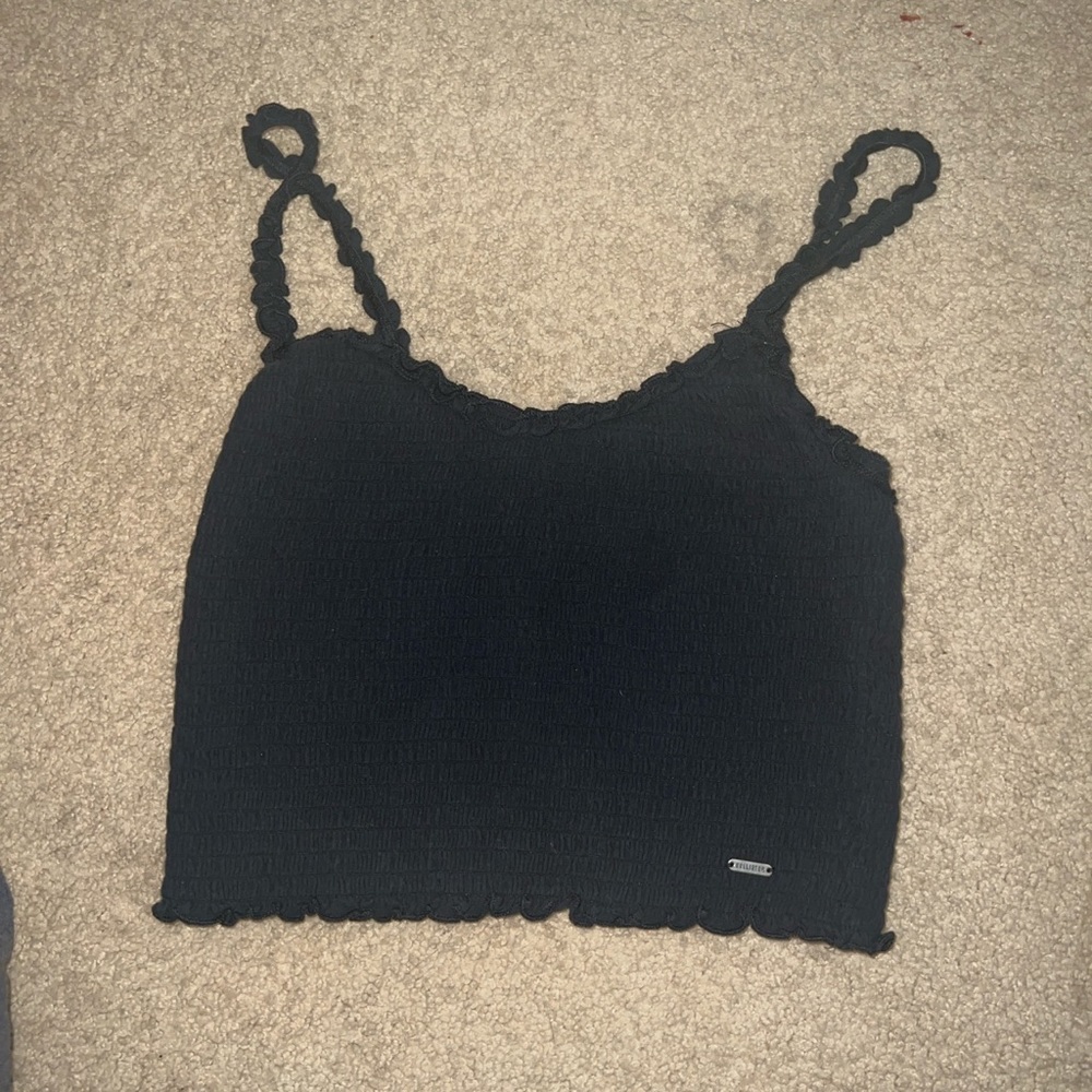 basic minimal ruffled tank from hollister